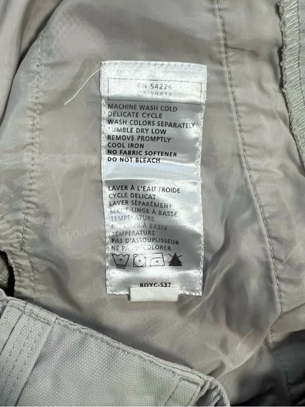 Royal Robbins Women’s Light Beige Flat-Front Shorts Hiking Outdoor - Picture 8 of 8